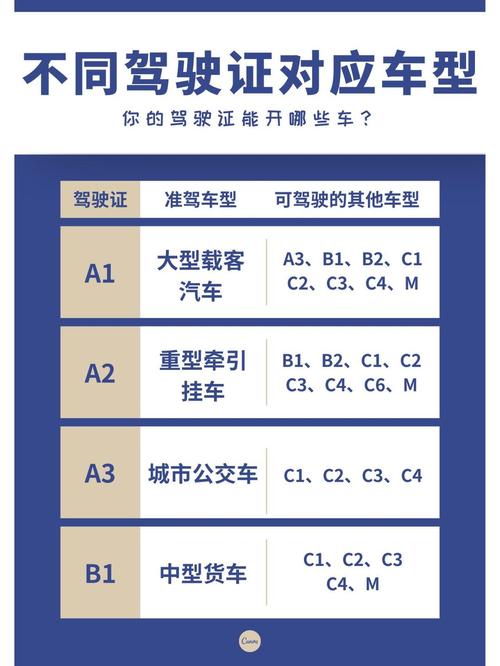 c1驾照能开什么车型图,c1驾照能开哪几种车型